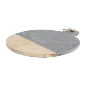 Porland Patna Siyah 43 cm Yuvarlak Sunum Taşı