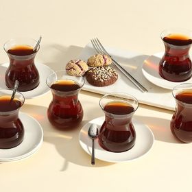 Porland Peride Alumilite 12 Parça 6 Kişilik Çay Takımı