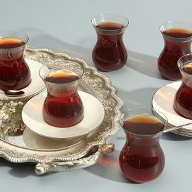 Porland Peride Platin 12 Parça 6 Kişilik Çay Takımı