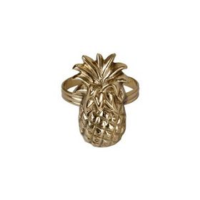 Porland Pineapple Altın Peçete Halkası