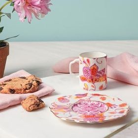 Porland Pinky 80 cc Desen 1 Tabaklı Kahve Fincanı