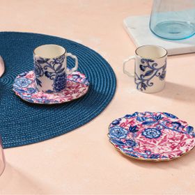 Porland Pinky Desen2 80 cc 2 Kişilik Kahve Takımı