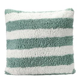 Porland Pop Stripe Mint 45x45 cm Dokuma Yastık