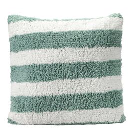 Porland Pop Stripe Mint 45x45 cm Dokuma Yastık