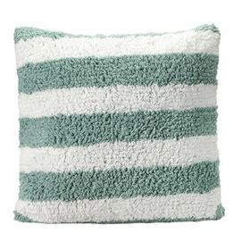 Porland Pop Stripe Mint 45x45 cm Dokuma Yastık