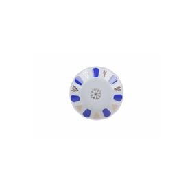 Porland Porselen 11 cm 6'lı Mavi Yaldızlı Çay Tabağı