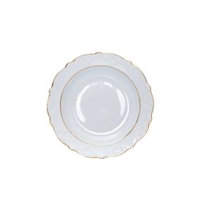 Porland Porselen 2 Yaldızlı 19 cm 6'lı Yemek Tabağı