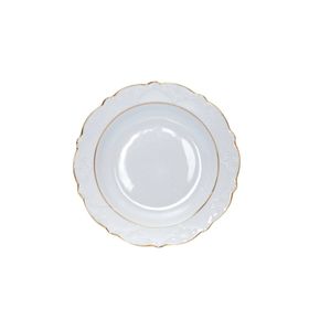Porland Porselen 2 Yaldızlı 19 cm 6'lı Yemek Tabağı