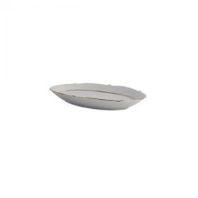 Porland Porselen Queen Altın Yaldız 24 cm Kayık Tabak