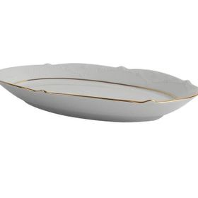 Porland Porselen Queen Altın Yaldız 30 cm Kayık Tabak