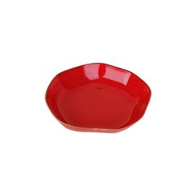 Porland Pure Seasons 21 cm Kırmızı Çukur Tabak