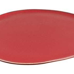 Porland Pure Seasons Kırmızı 33 cm Porselen Düz Tabak