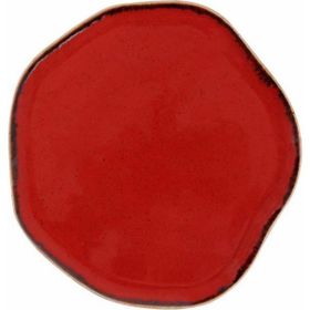 Porland Pure Seasons Kırmızı 33 cm Porselen Düz Tabak