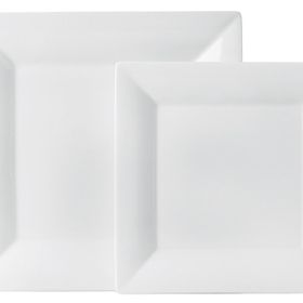 Porland Quartet 27x27 cm 6 Adet Beyaz Düz Tabak