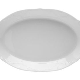 Porland Queen 24 cm Beyaz Kayık Tabak