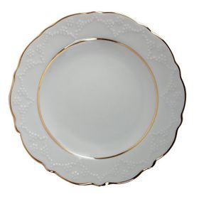 Porland Queen Altın Yaldız 16 cm Düz Tabak