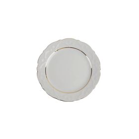 Porland Queen Altın Yaldız 21 cm Düz Tabak
