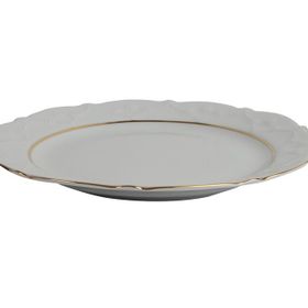 Porland Queen Altın Yaldız 21 cm Düz Tabak
