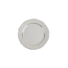 Porland Queen Altın Yaldız 21 cm Düz Tabak