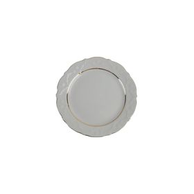 Porland Queen Altın Yaldız 21 cm Düz Tabak