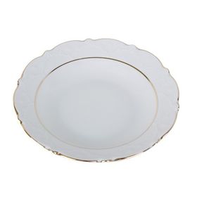 Porland Queen Altın Yaldız 22 cm 6 Adet Çukur Tabak