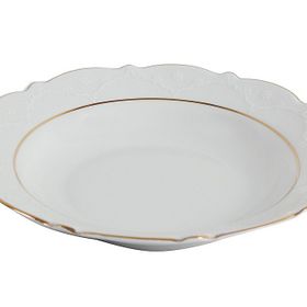 Porland Queen Altın Yaldız 22 cm Çukur Tabak