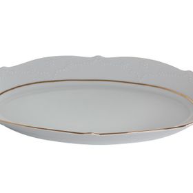 Porland Queen Altın Yaldız 24 cm 2 Adet Kayık Tabak