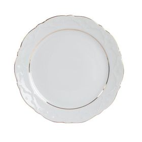 Porland Queen Altın Yaldız 25 cm 6 Adet Düz Tabak