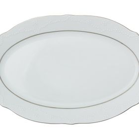 Porland Queen Platin 30 cm 6 Adet Kayık Tabak