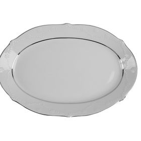 Porland Queen Platin 36 cm Kayık Tabak
