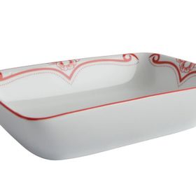 Porland Red Manoir Desen 2 16 cm Salata Tabağı