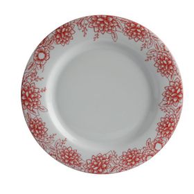 Porland Red Manoir Desen1 32 cm Düz Tabak