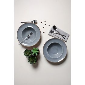 Porland Ruby Seasons Gri 26 cm 2li Makarna Salata Tabağı