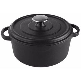Porland Sapore 20 cm Siyah Döküm Derin Tencere