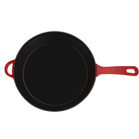 Porland Sapore 28 cm Emzikli Kırmızı Döküm Tava
