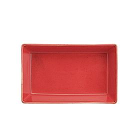 Porland Seasons 10x16 cm Kırmızı Kahvaltı ve Meze Tabağı