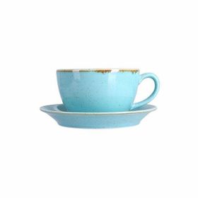 Porland Seasons 16 cm 6'lı Turkuaz Çay Fincan Tabağı