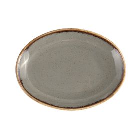 Porland Seasons 31 cm Koyu Gri Kayık Tabak