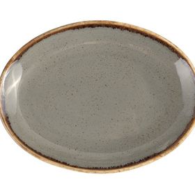 Porland Seasons 31 cm Koyu Gri Kayık Tabak
