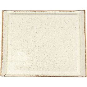 Porland Seasons Bej 32 cm Porselen Biftek Tabağı