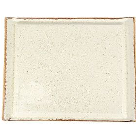 Porland Seasons Bej 32 cm Porselen Biftek Tabağı