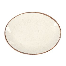 Porland Seasons Bej 35 cm 6 Adet Kayık Tabak