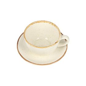 Porland Seasons Bej 370 cc Tabaklı Çay Fincanı