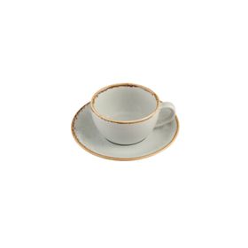 Porland Seasons Gri 250 cc Tabaklı Çay Fincanı