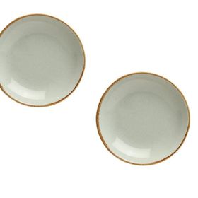 Porland Seasons Gri 26 cm Porselen Çukur Tabak