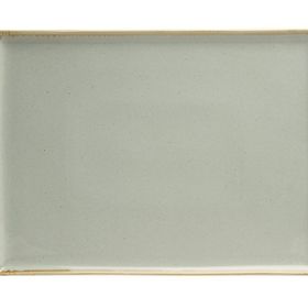Porland Seasons Gri 35x26 cm Porselen Kahvaltı Tabağı
