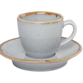 Porland Seasons Gri Tabaklı 80 cc Kahve Fincanı