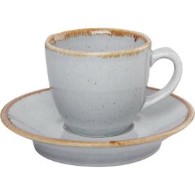 Porland Seasons Gri Tabaklı 80 cc Kahve Fincanı