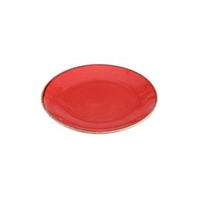 Porland Seasons Kırmızı 18 cm 6 Adet Düz Tabak