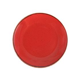 Porland Seasons Kırmızı 20 cm 6 Adet Düz Tabak